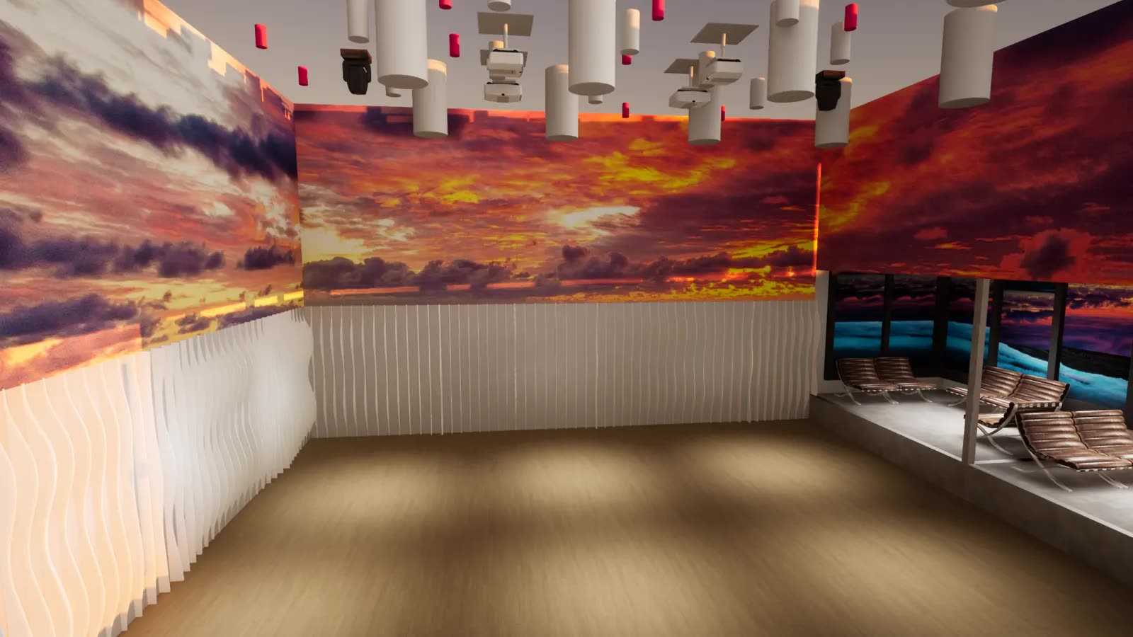 3D interior visualization of the Dallas nightclub concept — image 4 of 14.