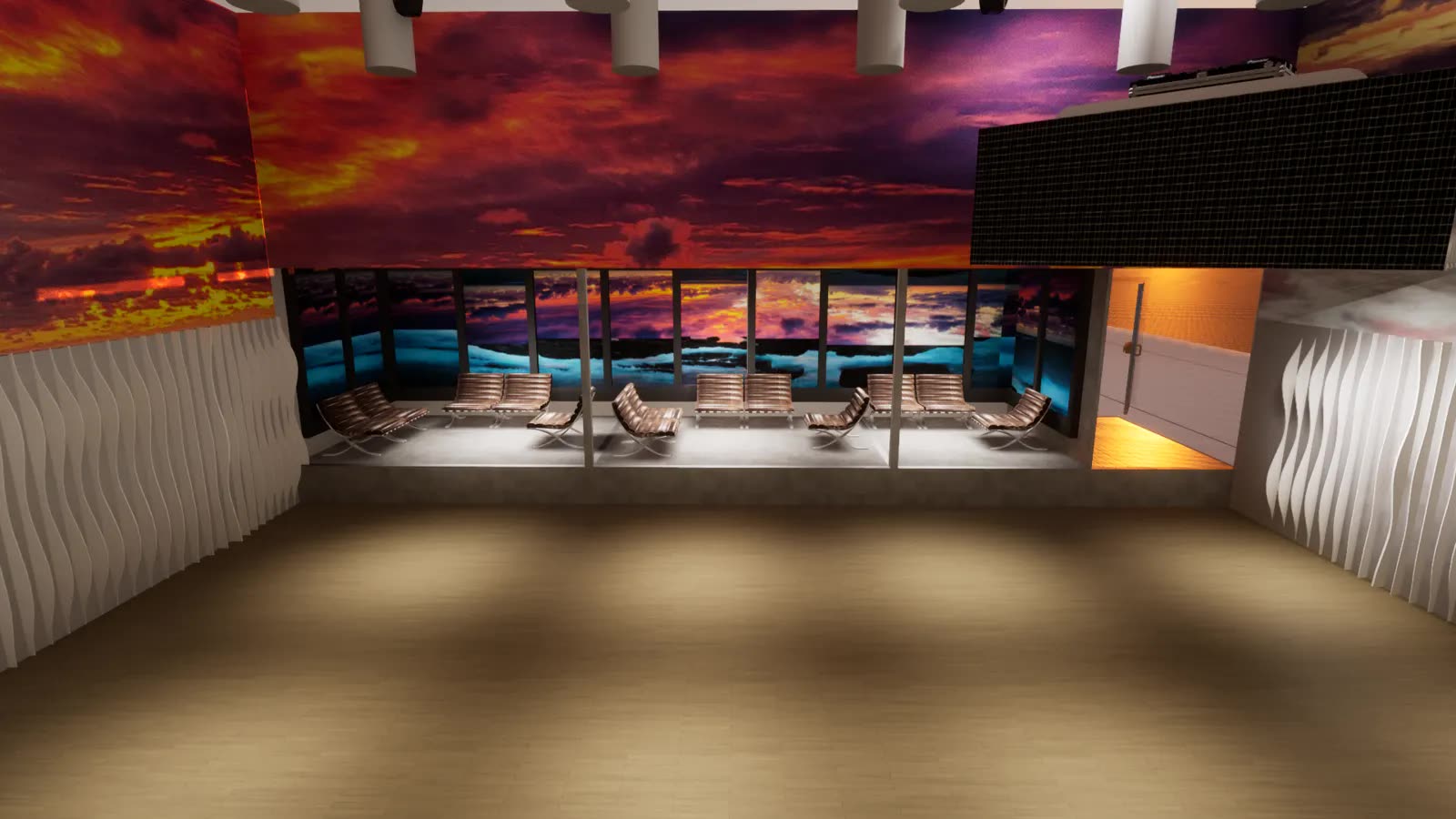 3D interior visualization of the Dallas nightclub concept — image 12 of 14.