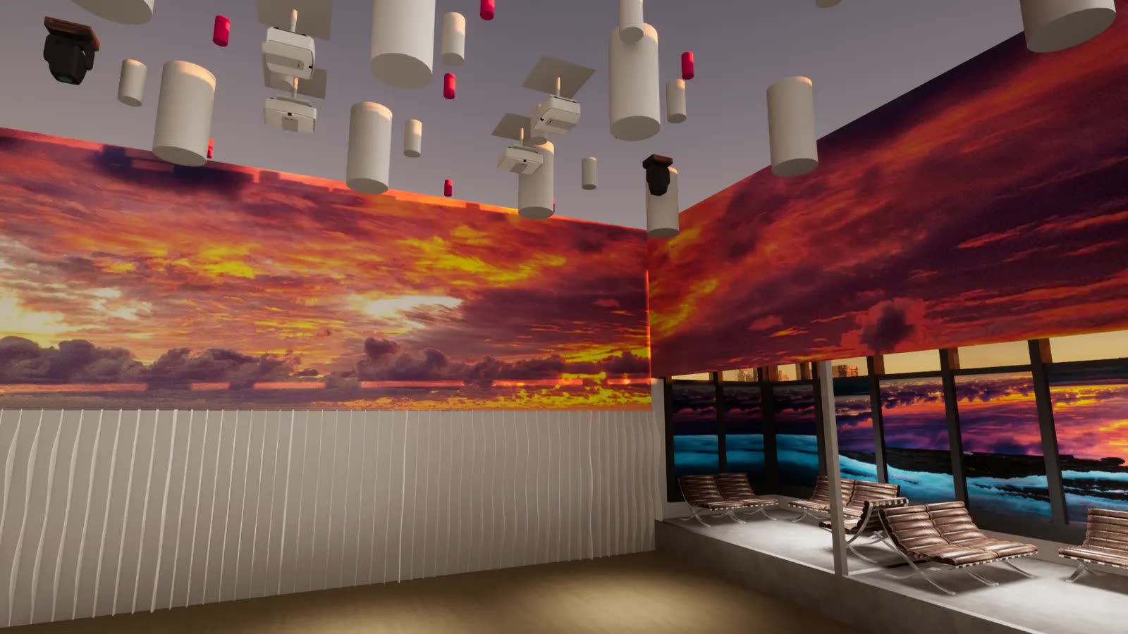 3D interior visualization of the Dallas nightclub concept — image 14 of 14.